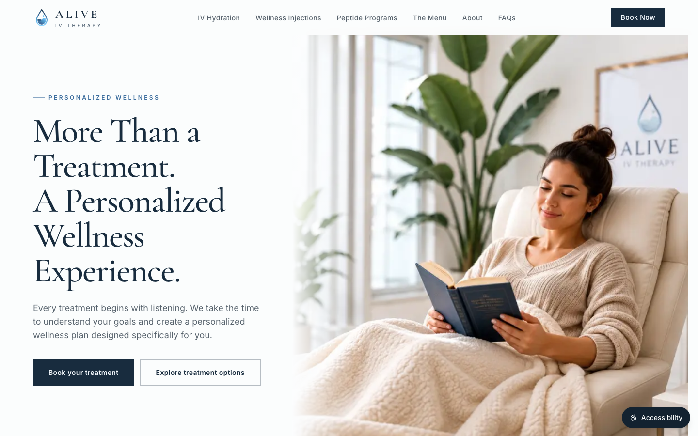 ALIVE IV Therapy — website by NTechStorm