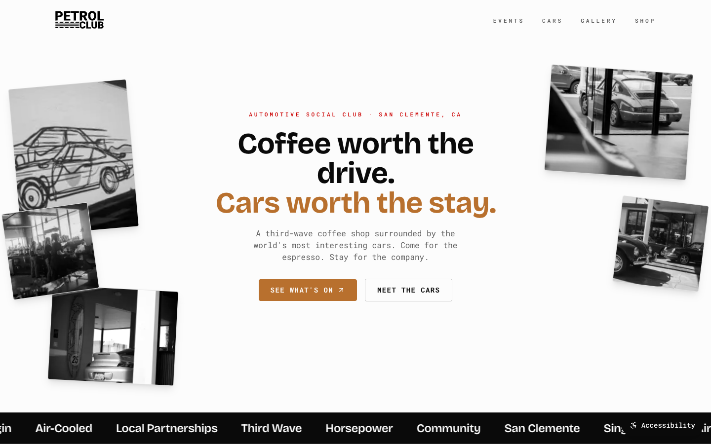 The Petrol Club — website by NTechStorm